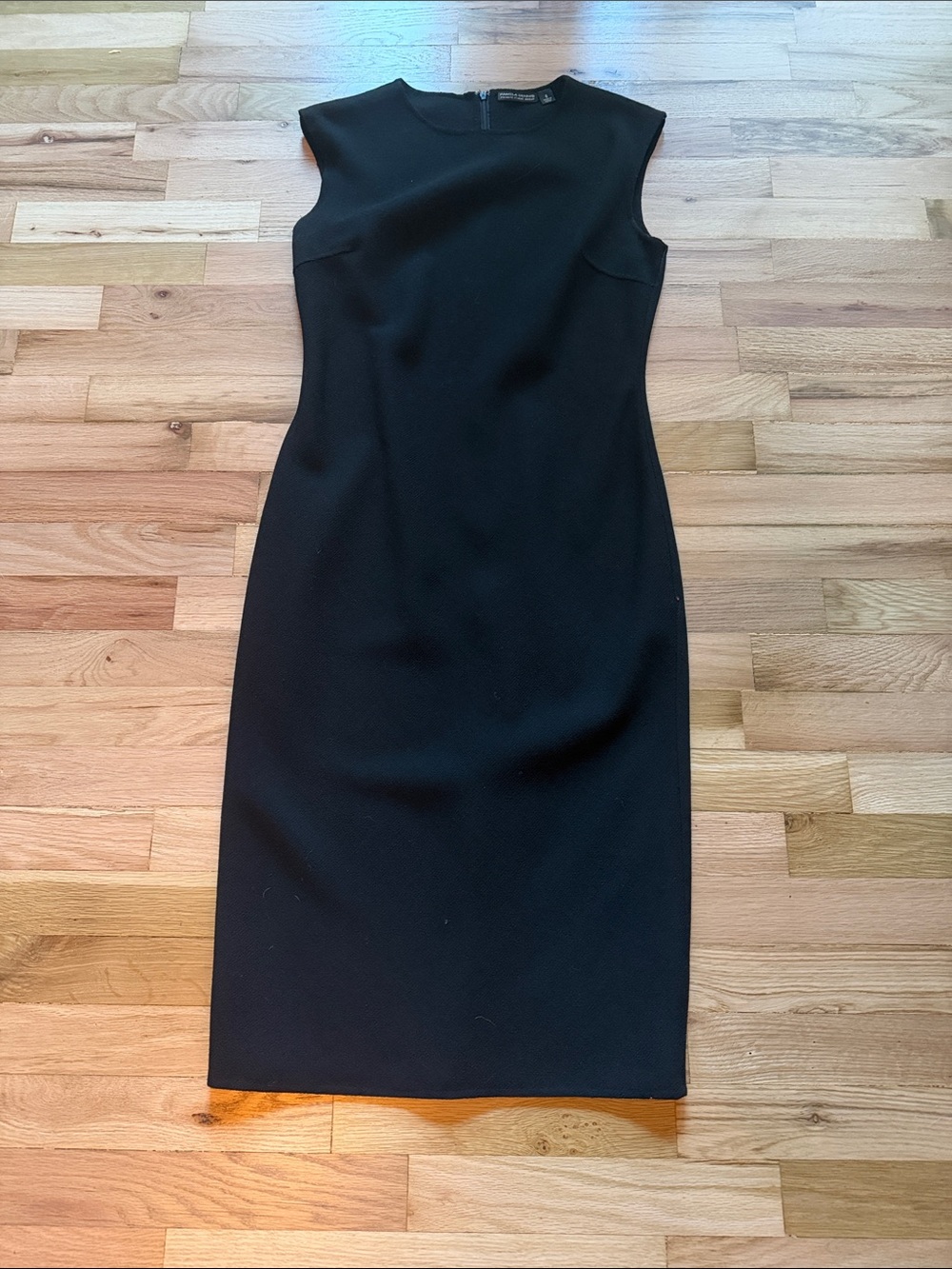 Pamela Dennis Black Sleeveless Sheath Dress